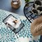 World Rug Gallery Modern Floral Aloha Reversible Recycled Plastic 3' X 5' Blue Outdoor Rug 6069BLUE3X5 - alternate 6